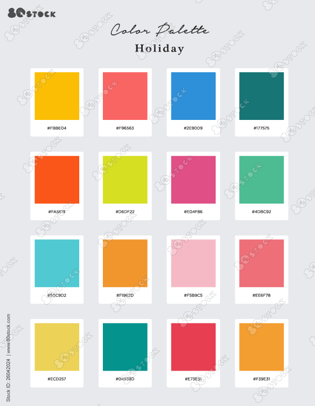 Shades of bohemian color palette. Suitable for Branding, Interior, Invitation card, and Fashion. Vector EPS 10